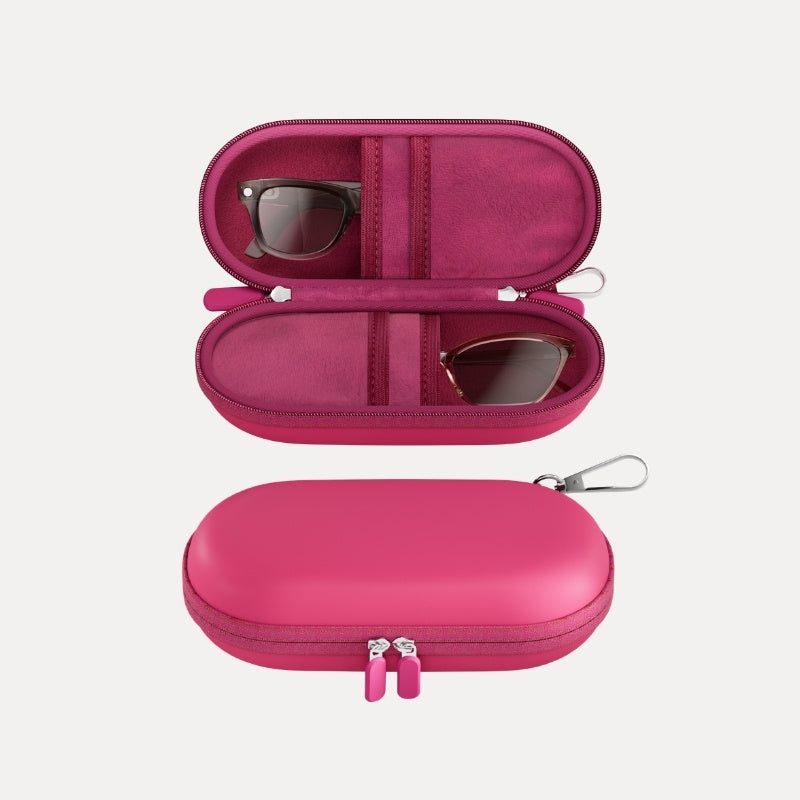 Hard EVA double sunglasses case for shockproof storage of two pairs