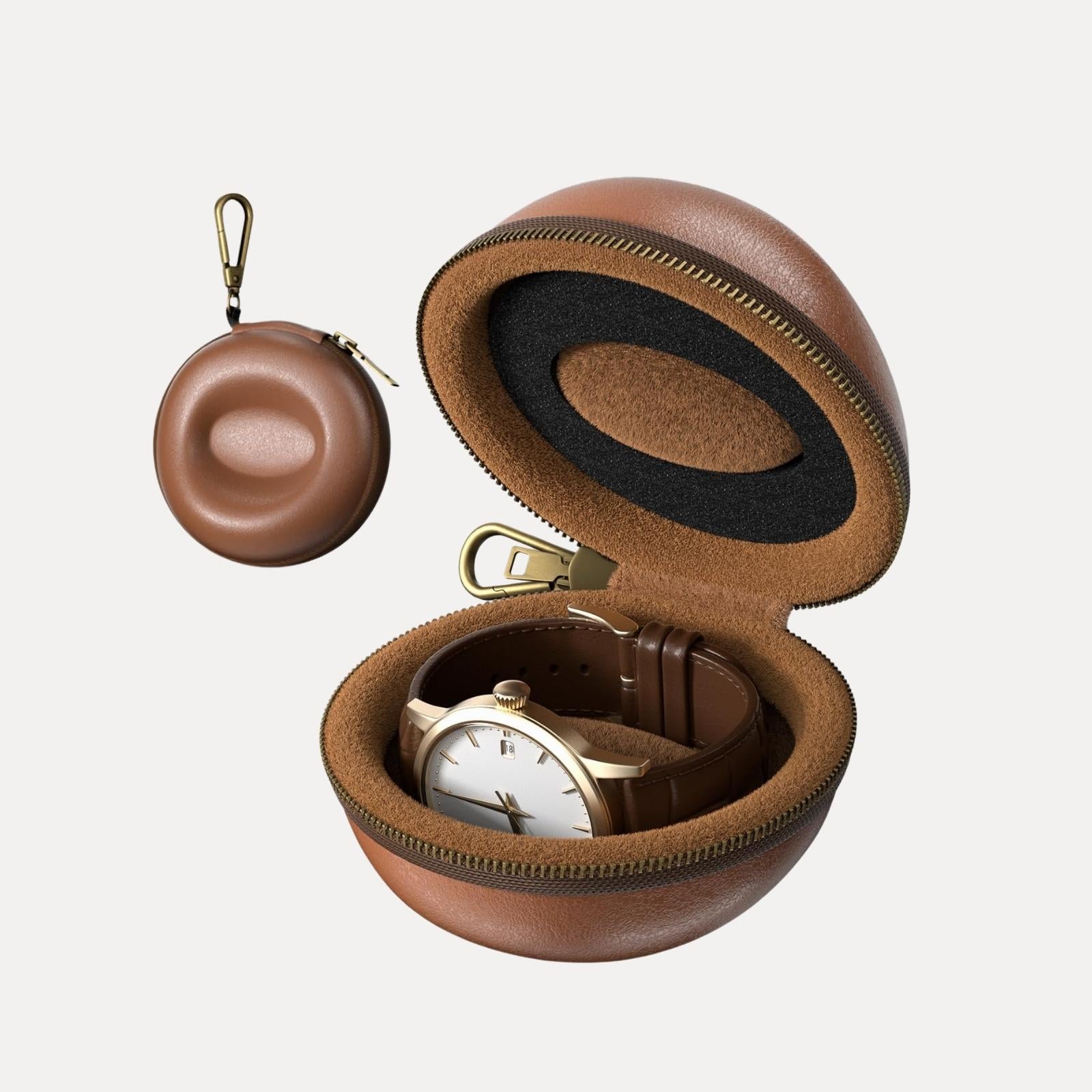 EVA hard shell single watch travel cases in multiple colors