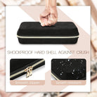 Large Travel Zippered Jewelry Organizer Case