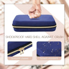 Large Travel Zippered Jewelry Organizer Case