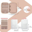 Large Travel Zippered Jewelry Organizer Case