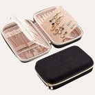 Large Travel Zippered Jewelry Organizer Case