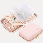 Large Travel Zippered Jewelry Organizer Case