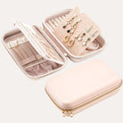 Large Travel Zippered Jewelry Organizer Case