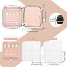 Large Travel Zippered Jewelry Organizer Case