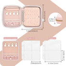 Large Travel Zippered Jewelry Organizer Case
