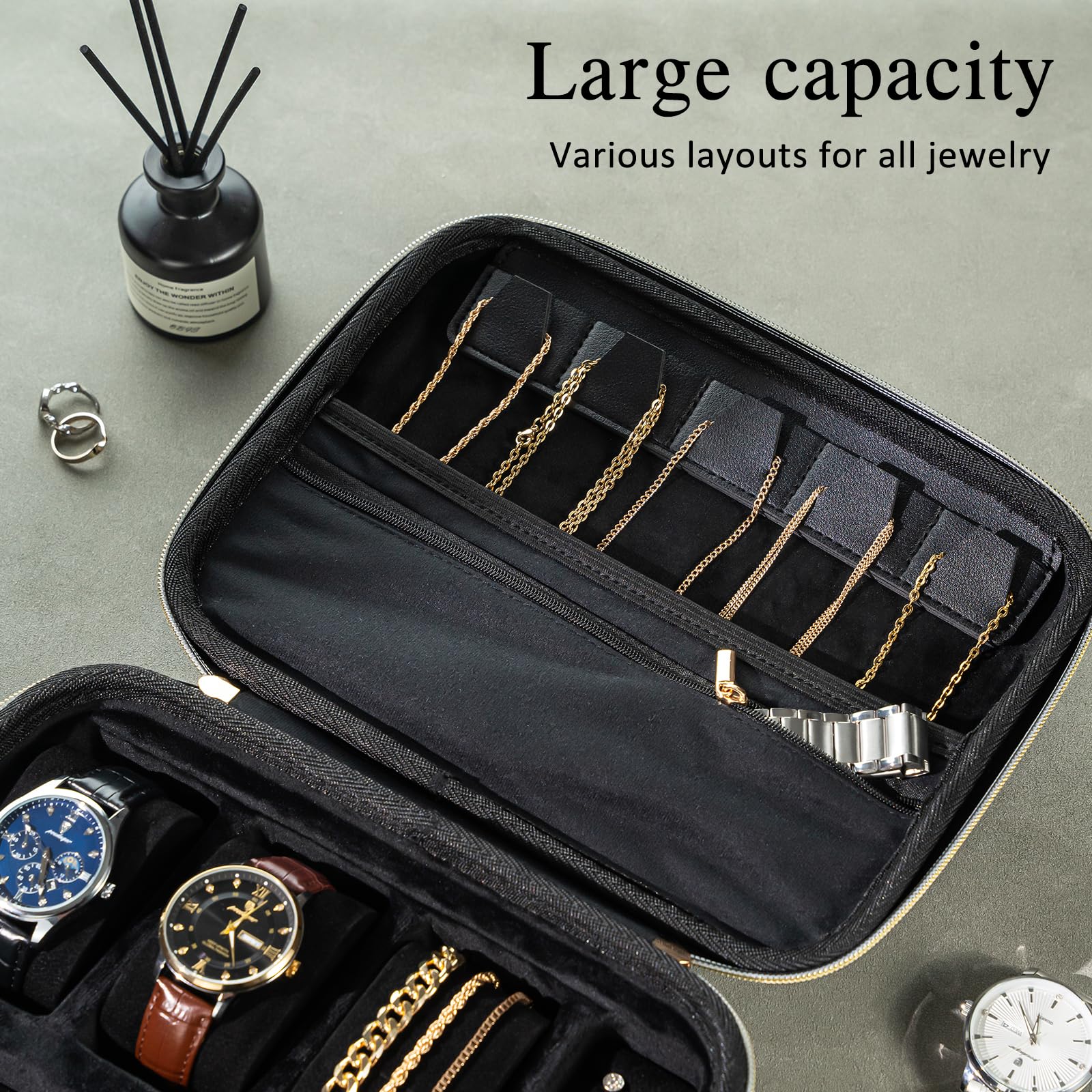 EVA Hard Shell Travel Watch Sunglasses Jewelry Storage Case