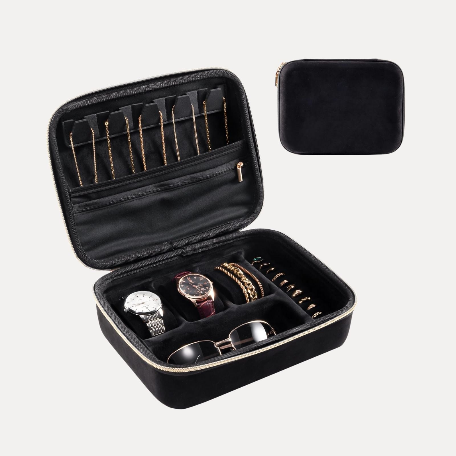 EVA Hard Shell Travel Watch Sunglasses Jewelry Storage Case