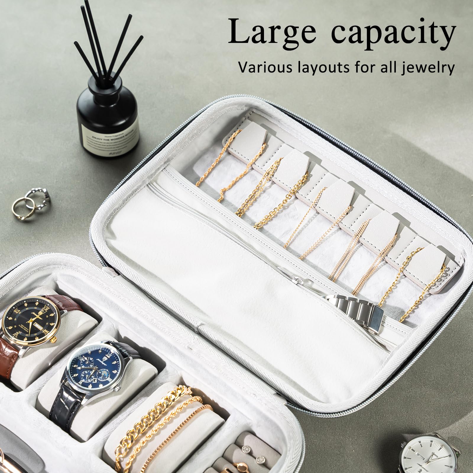 EVA Hard Shell Travel Watch Sunglasses Jewelry Storage Case