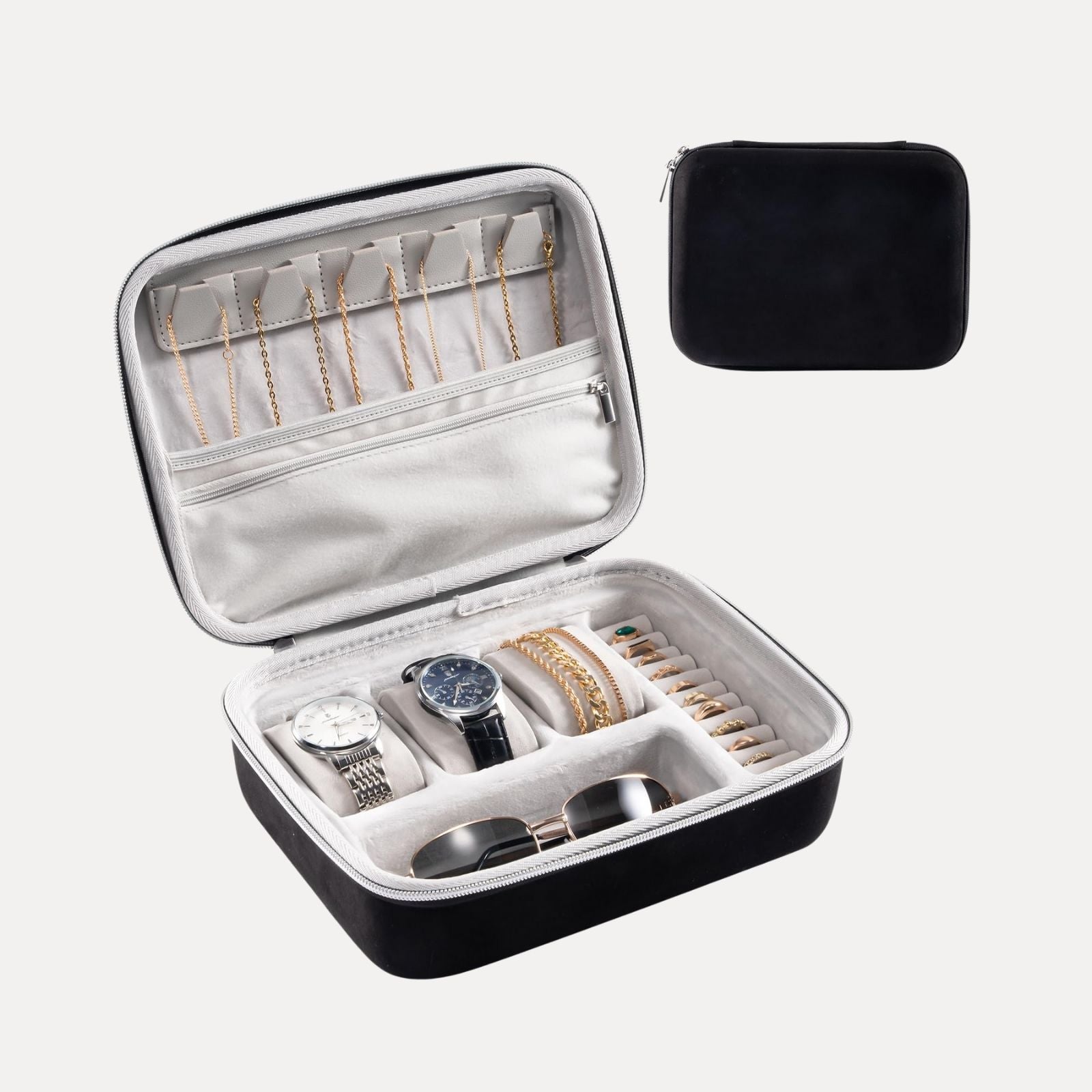 EVA Hard Shell Travel Watch Sunglasses Jewelry Storage Case