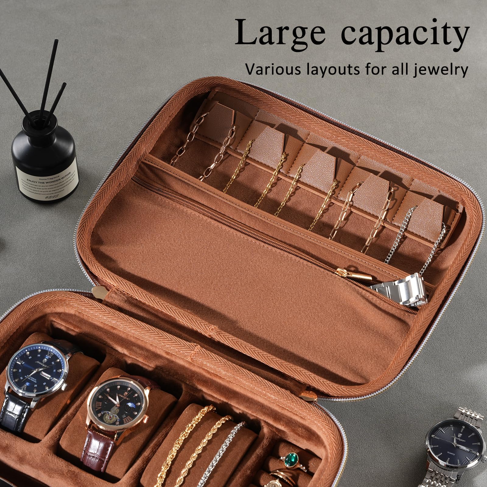 EVA Hard Shell Travel Watch Sunglasses Jewelry Storage Case
