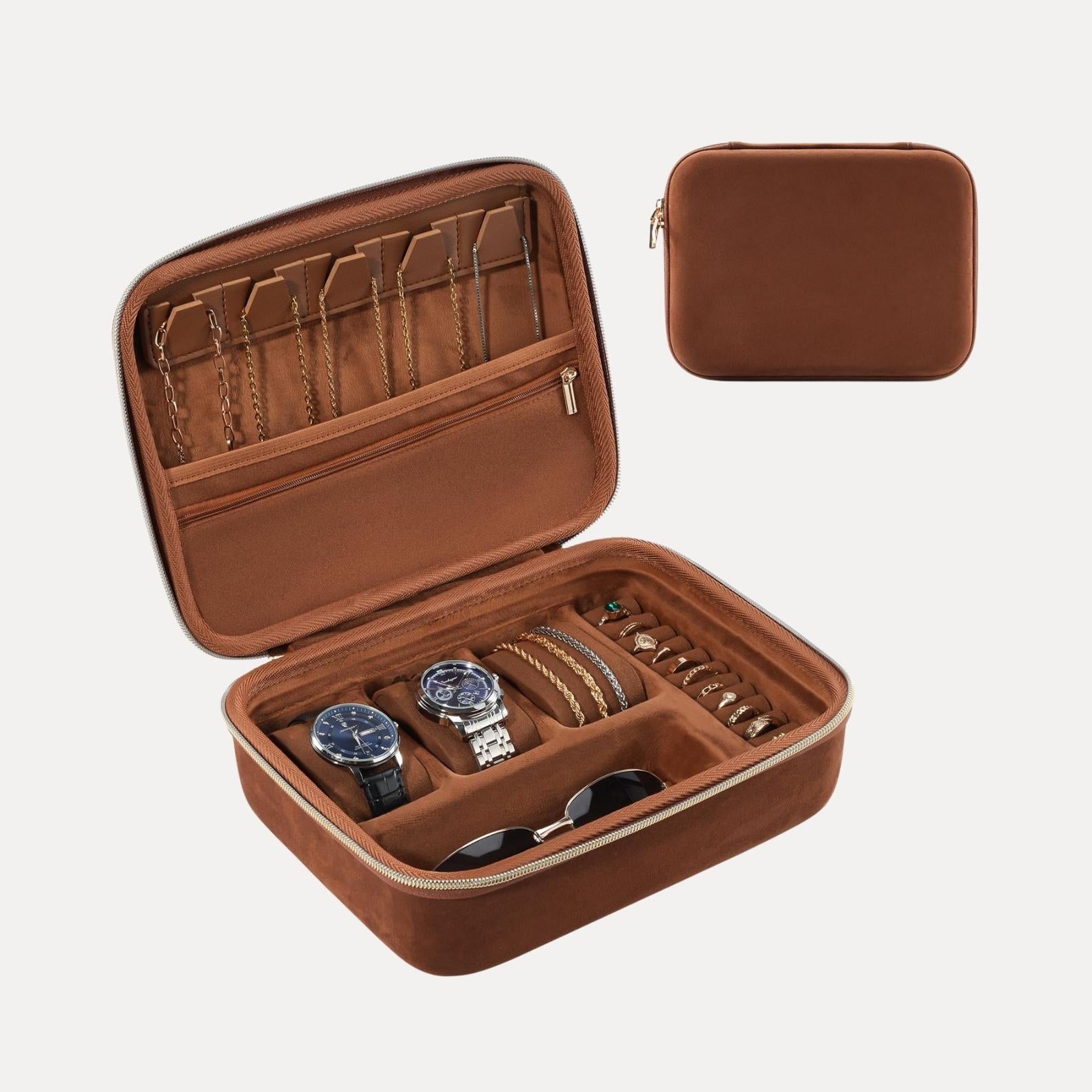 EVA Hard Shell Travel Watch Sunglasses Jewelry Storage Case