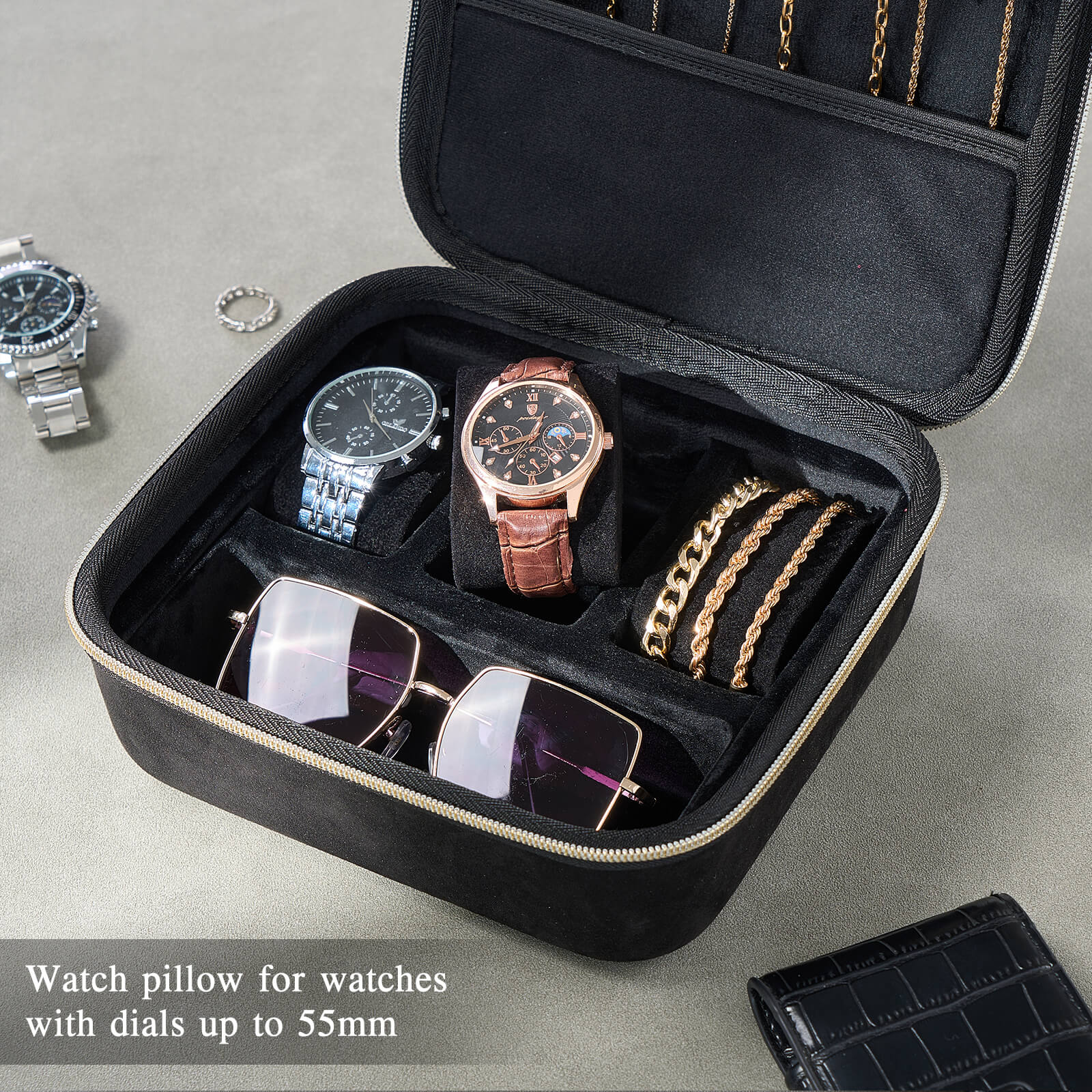 EVA Hard Shell Travel Watch Sunglasses Jewelry Storage Case