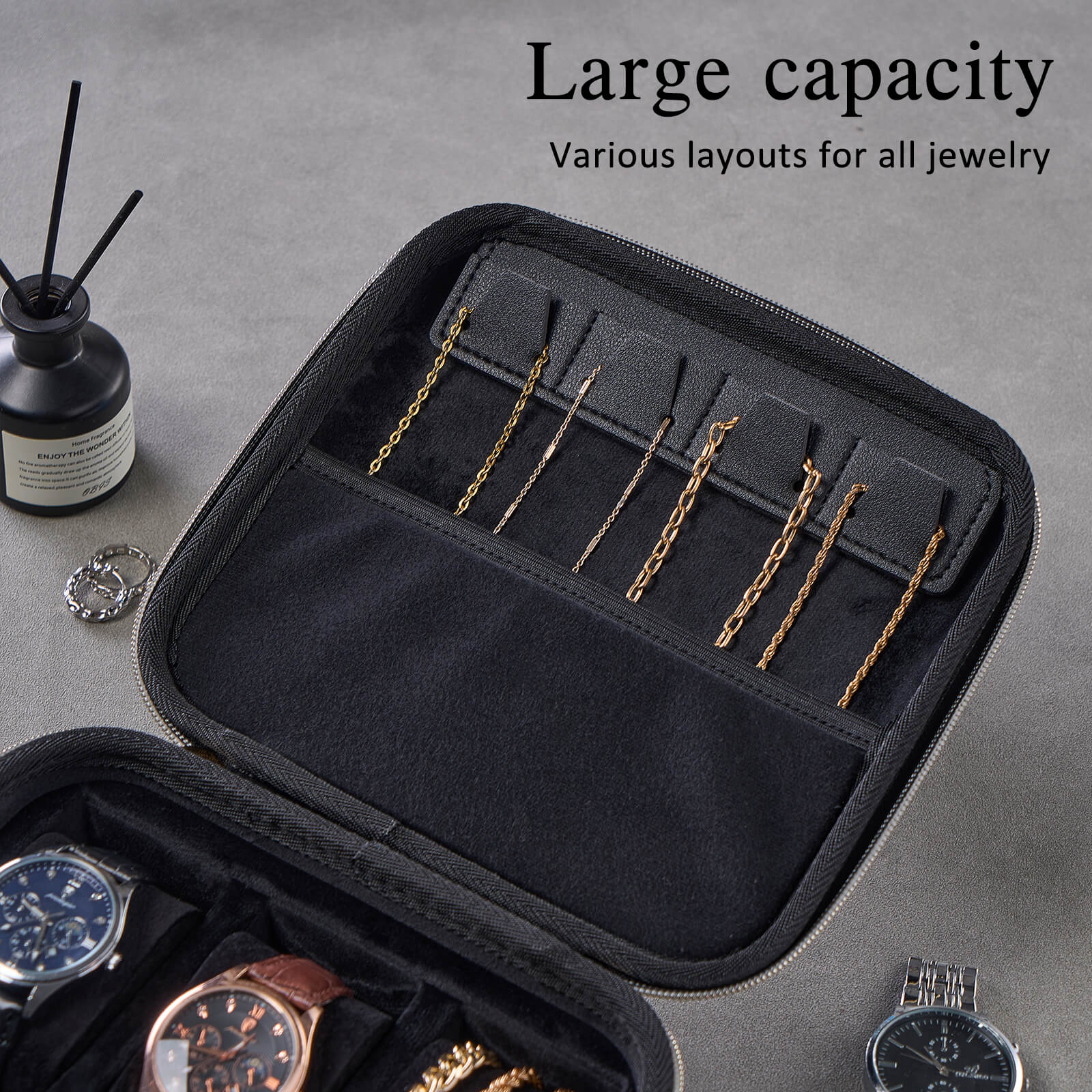 EVA Hard Shell Travel Watch Sunglasses Jewelry Storage Case