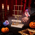 4 Tiers Jewelry Holder Tree with Velvet Tray