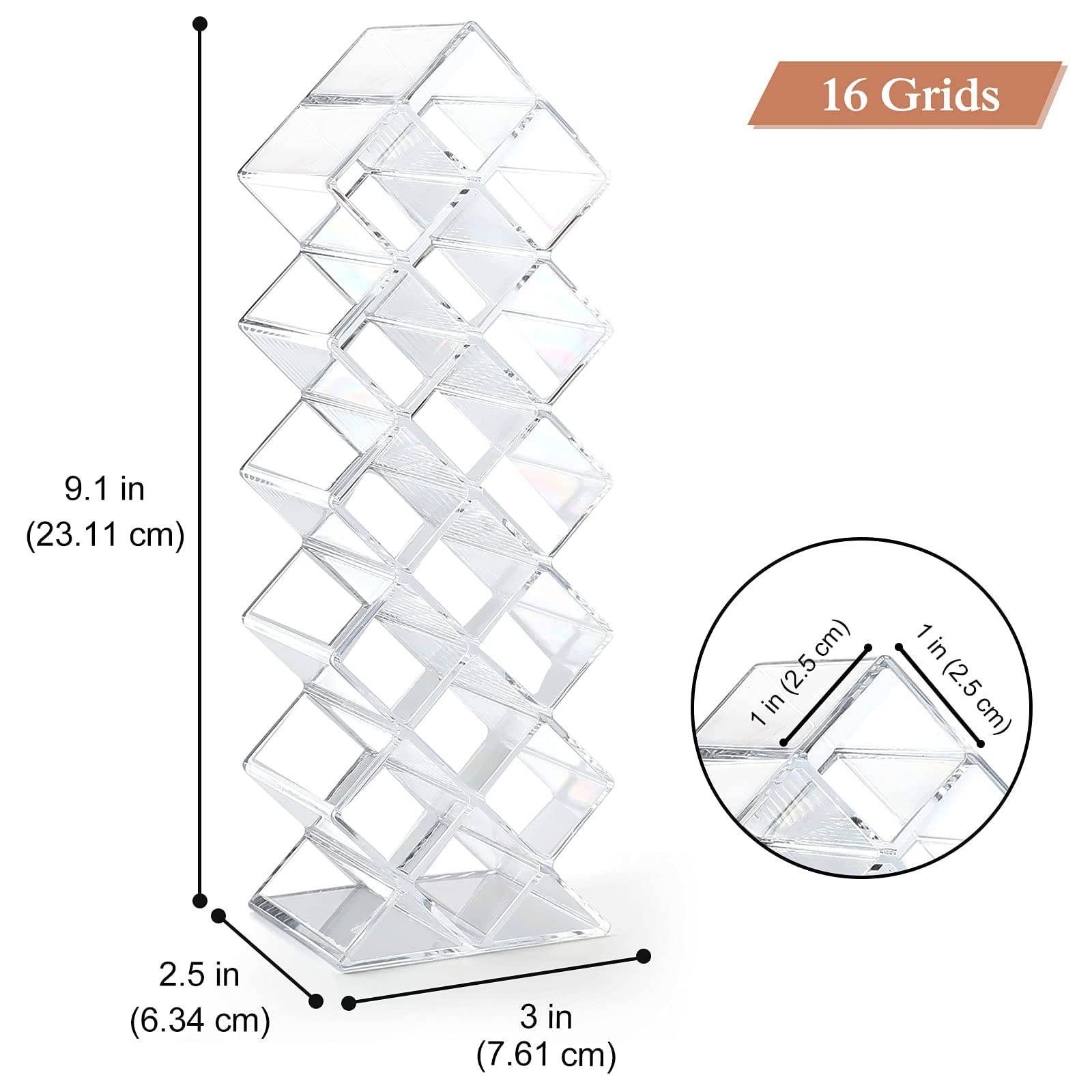 Acrylic Stackable Fish Shape Lipsticks Display Stand
