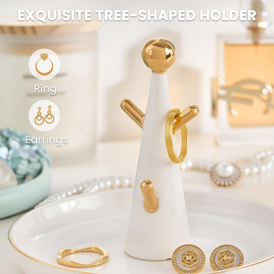 Ceramic Tree-shaped Trinket Tray