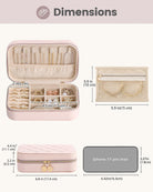 Travel Portable Jewelry Case with Storage Bag