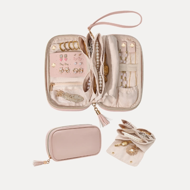 Ultra-Slim Soft Travel Jewelry Organizer Case