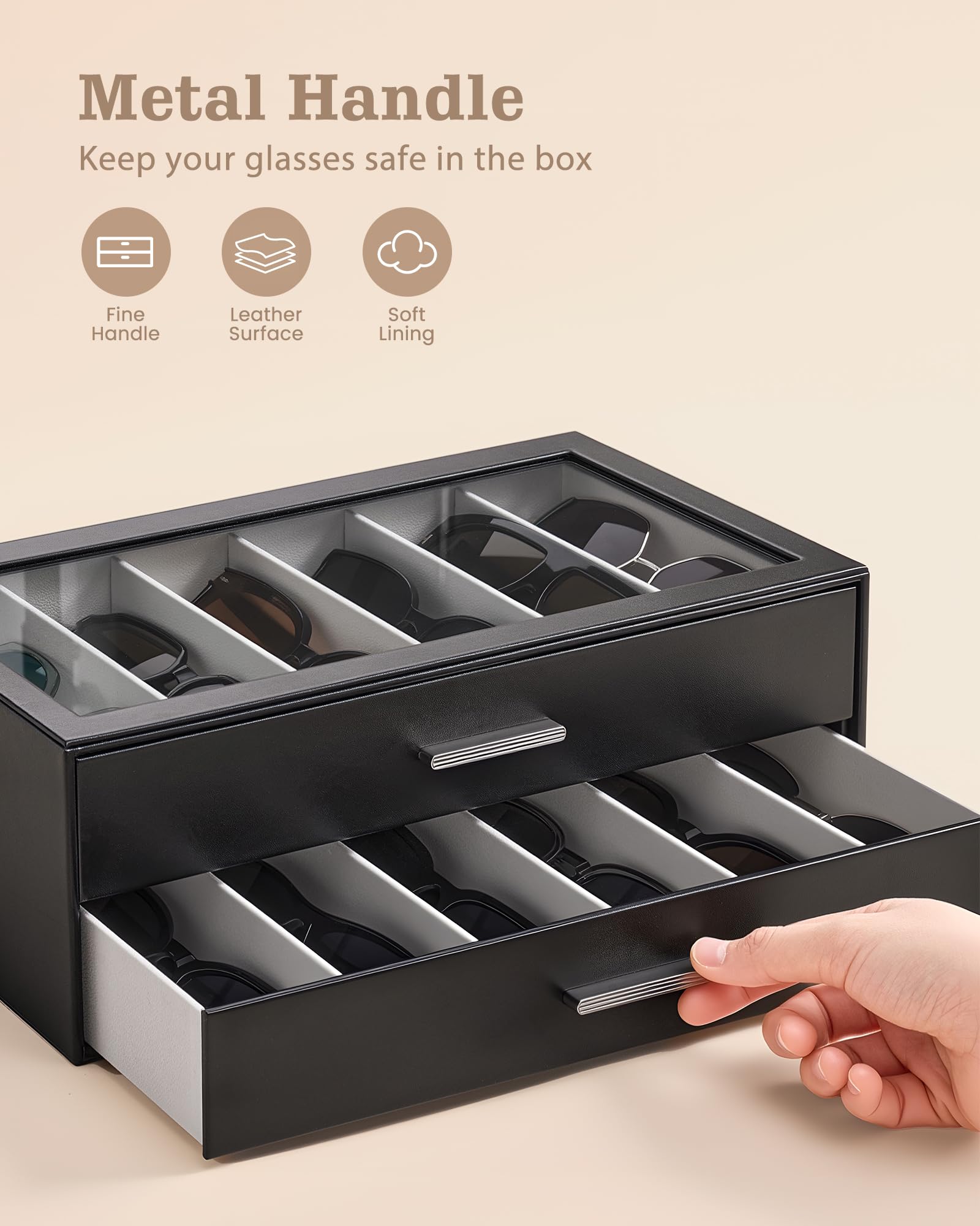 Glasses & Sunglasses Organizer Box