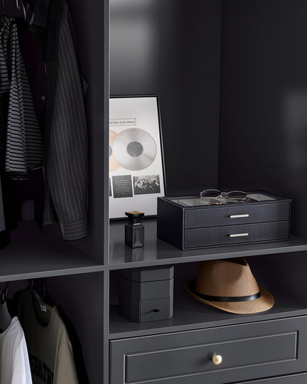 Glasses & Sunglasses Organizer Box with Clear Glass Lid