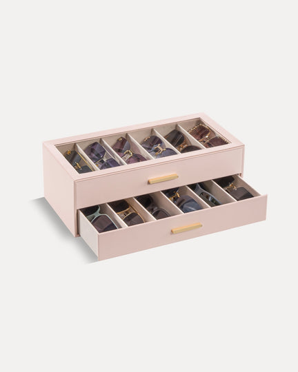 Glasses & Sunglasses Organizer Box with Clear Glass Lid