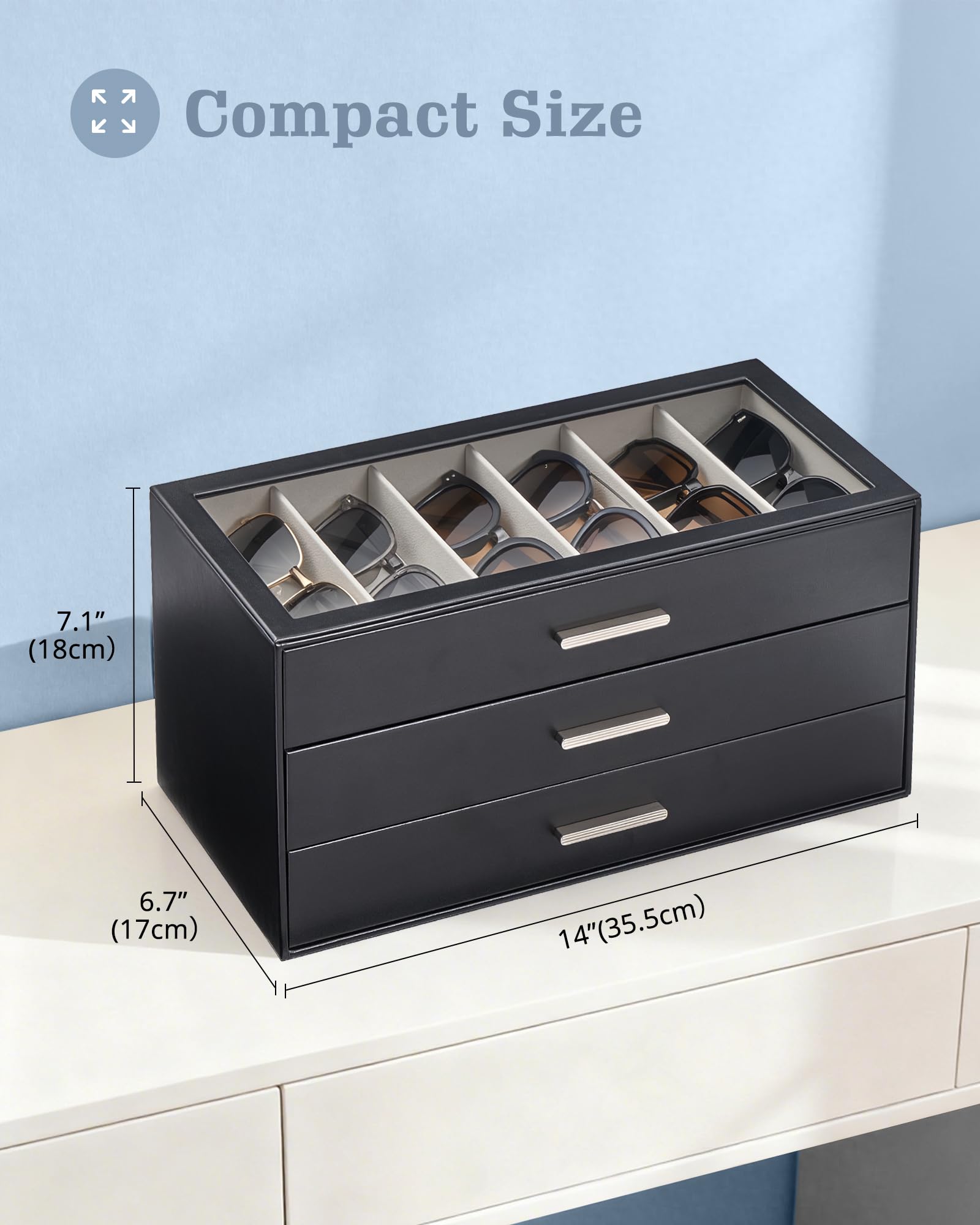Glasses & Sunglasses Organizer Box