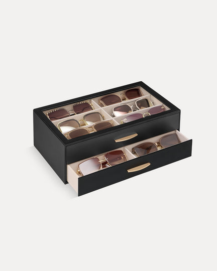PU Eyewear Storage Box with Drawer