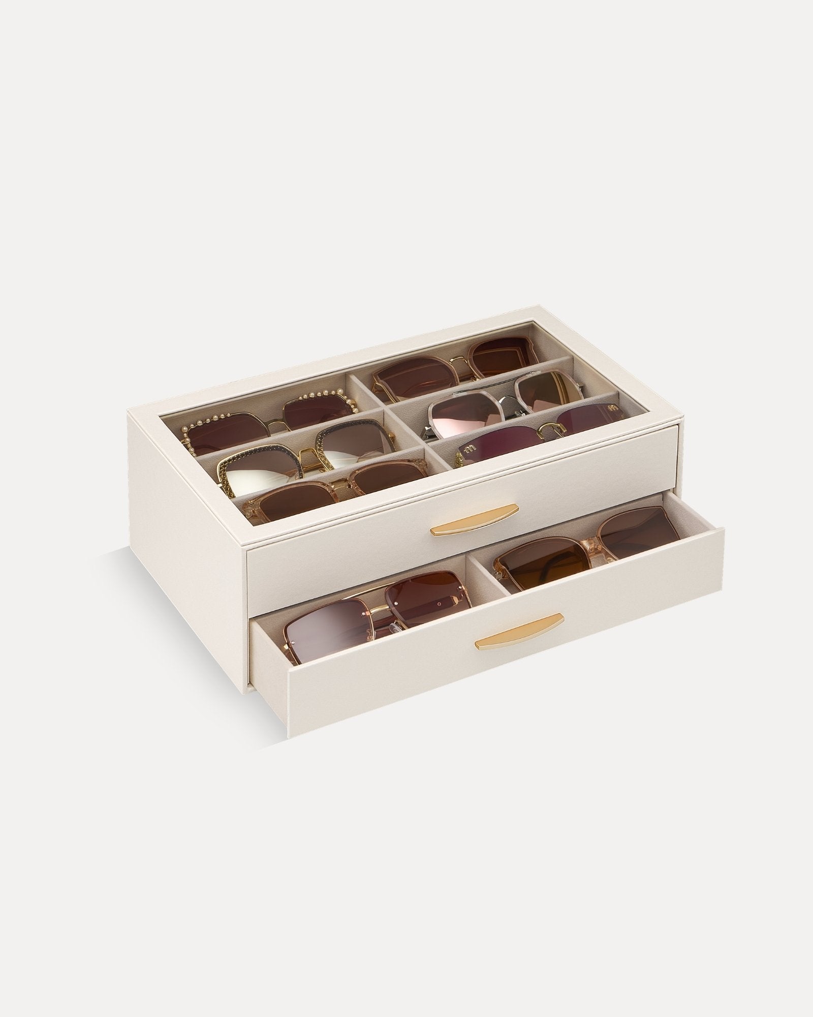 PU Eyewear Storage Box with Drawer