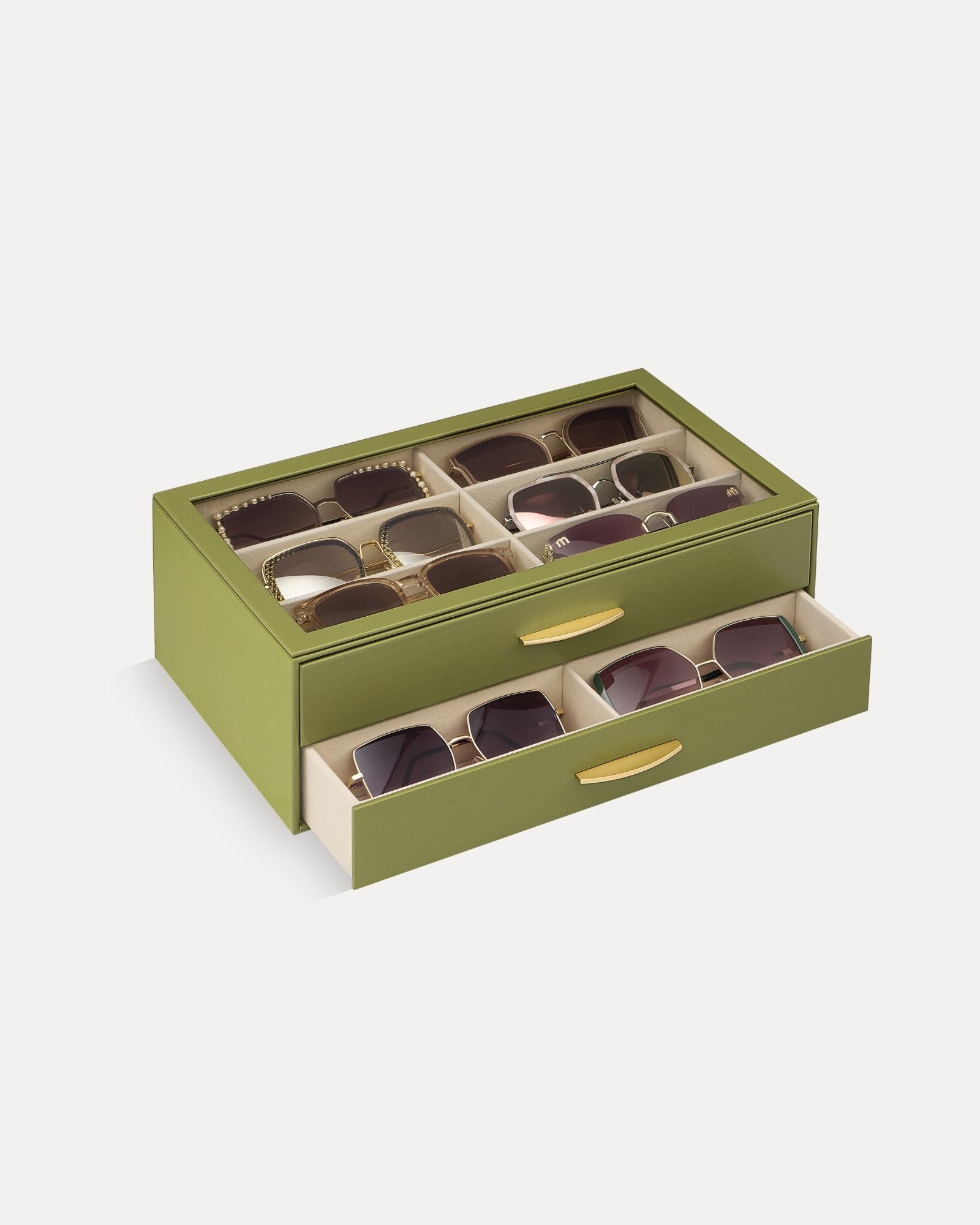 PU Eyewear Storage Box with Drawer