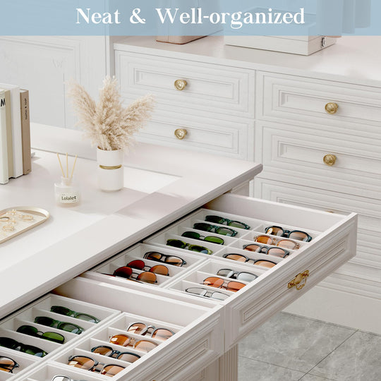 Velvet Sunglasses Organizer Tray