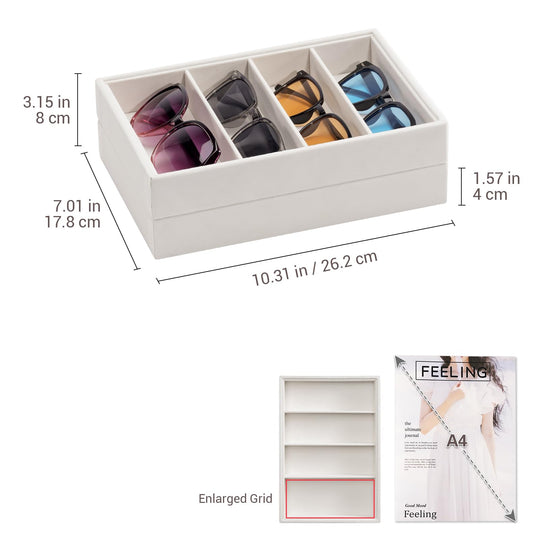Velvet Sunglasses Organizer Tray