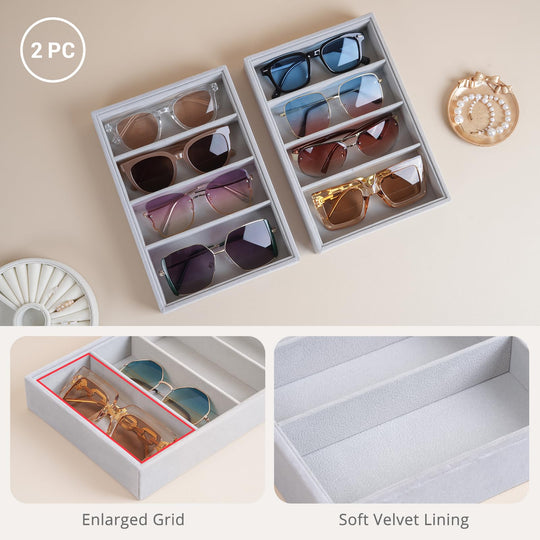 Velvet Sunglasses Organizer Tray