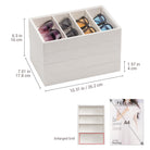 Velvet Sunglasses Organizer Tray