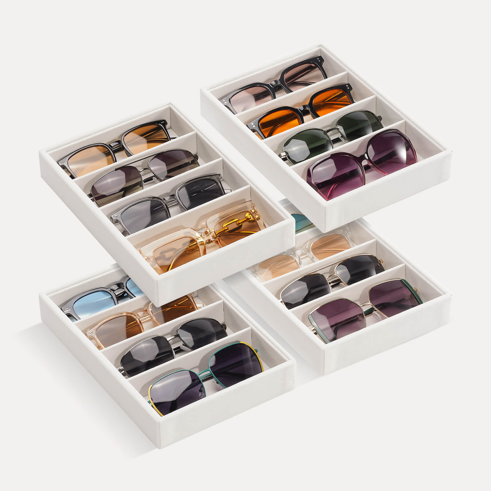 Velvet Sunglasses Organizer Tray