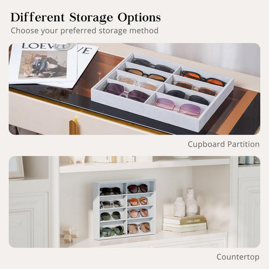 Velvet Sunglasses Organizer Tray