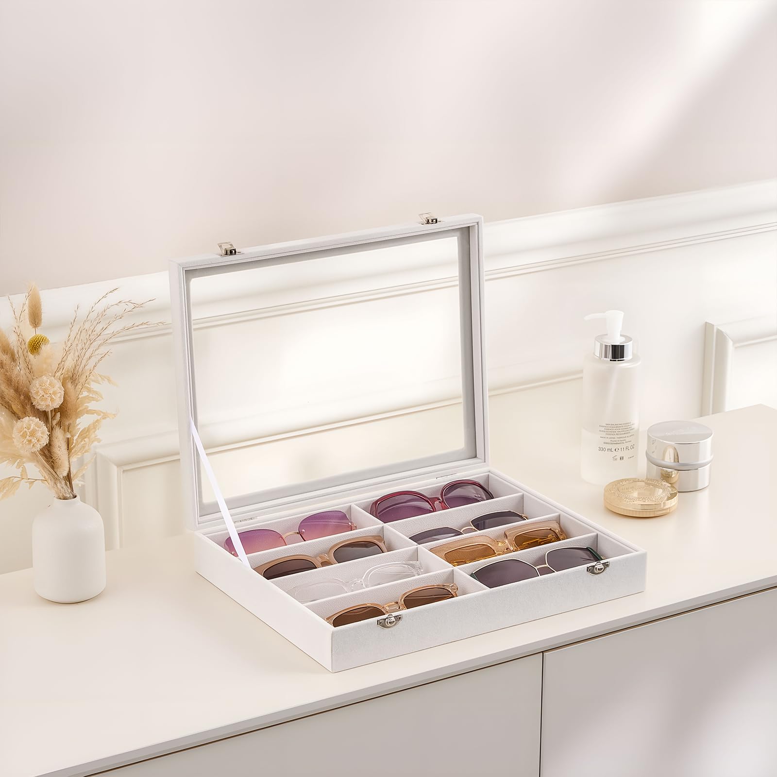 Velvet Sunglasses Organizer Tray