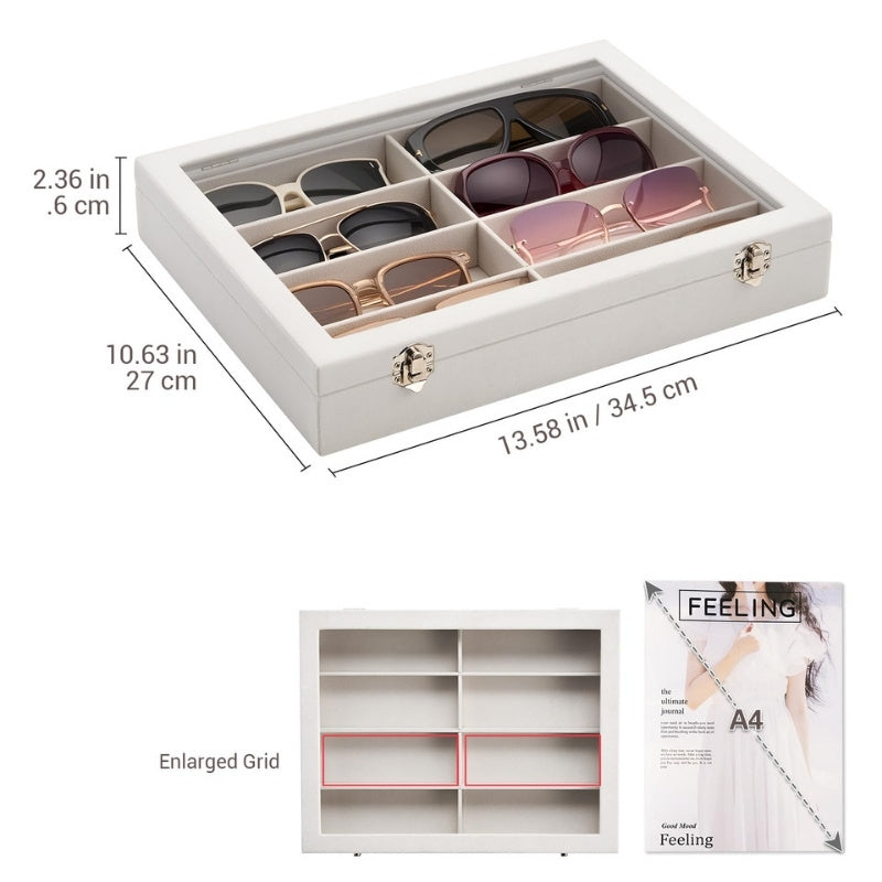 Velvet Sunglasses Organizer Tray