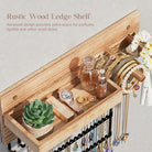 Wall Mounted Hanging Jewelry Organizer with Storage Shelf