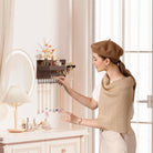 Wall Mounted Hanging Jewelry Organizer with Storage Shelf