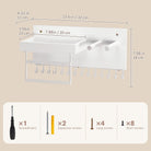 Wall Mounted Hanging Jewelry Organizer with Storage Shelf