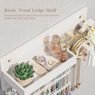 Wall Mounted Hanging Jewelry Organizer with Storage Shelf