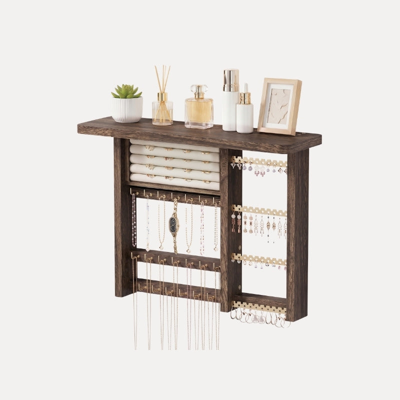 Large Capacity Wall Mounted Hanging Jewelry Organizer