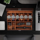 6 Slot Watch Display Case with Drawer