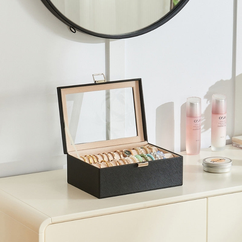Bracelet Display Holder Clear Lid Jewelry Box