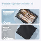 Bracelet Display Holder Clear Lid Jewelry Box