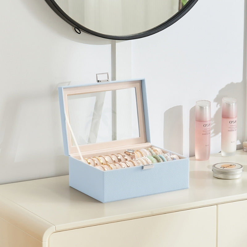 Bracelet Display Holder Clear Lid Jewelry Box