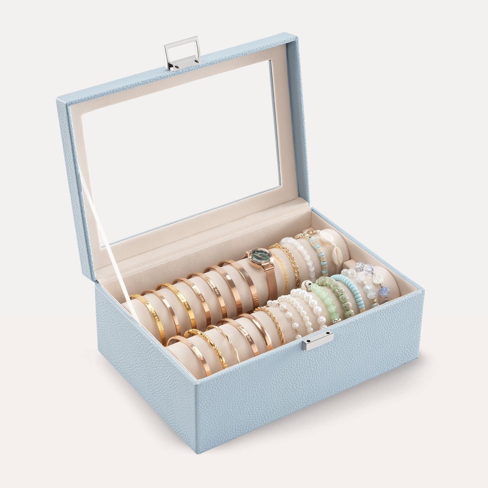 Bracelet Display Holder Clear Lid Jewelry Box