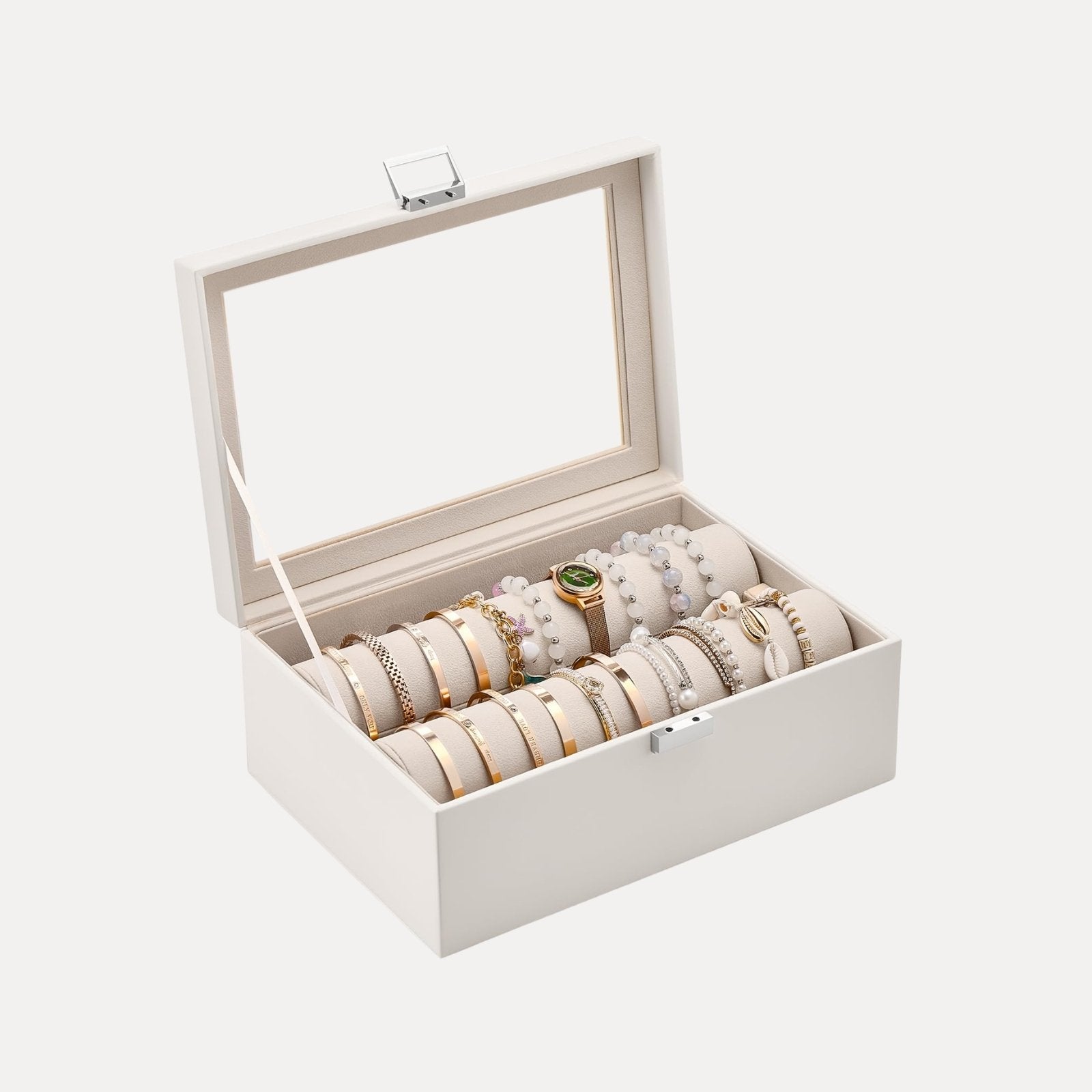 Bracelet Display Holder Clear Lid Jewelry Box
