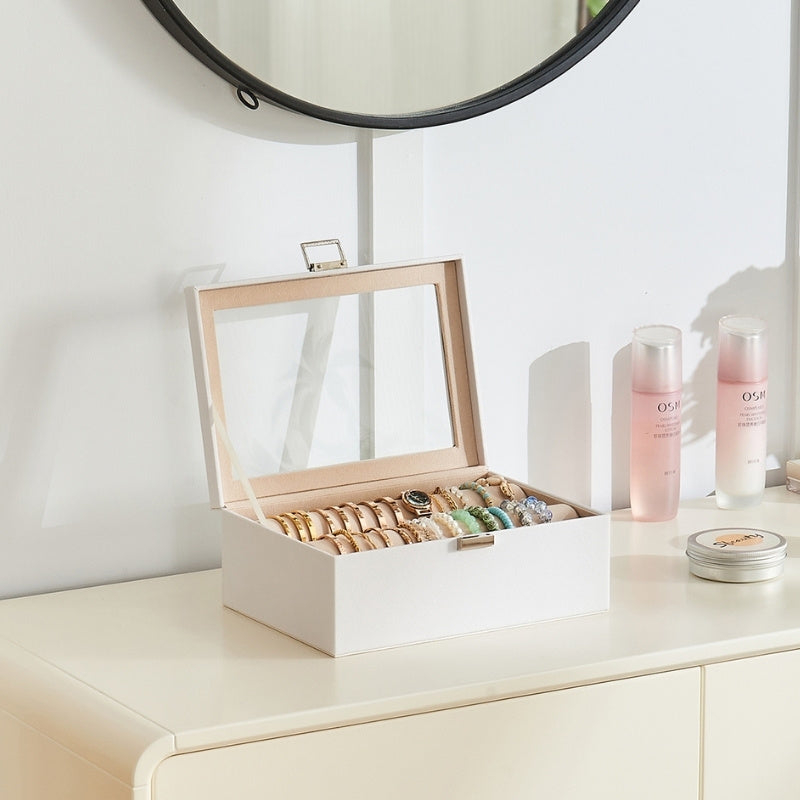 Bracelet Display Holder Clear Lid Jewelry Box